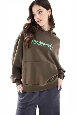 Pull&Bear Le Marais - oversized hættetrøje med grafik