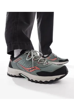 Saucony Originals Grid Peak - Ferskenfarvede og grønne sneakers