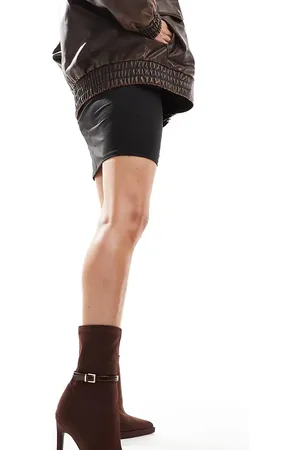 Simmi London SIMMI London Wide Fit - Larisay - Brune ankelstøvler