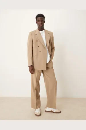 ASOS Mørke beige habitbukser med ballonben-Neutral