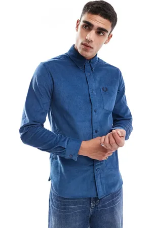 Fred Perry Skjorte med lange ærmer i fløjl