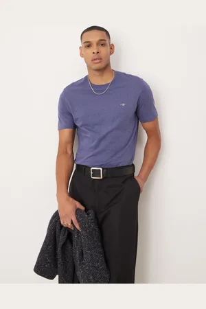 GANT Marineblå T-shirt med våbenskjoldslogo