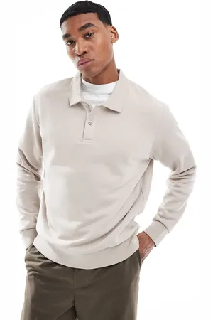 JACK & JONES Beige polo-sweatshirt-Neutral