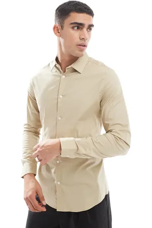ASOS Poplin-skjorte i skinny fit-Neutral