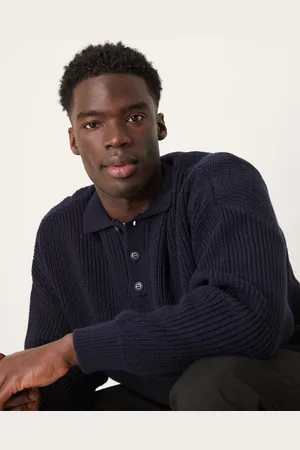 ASOS Oversized polo i ribstrik i firkantet pasform