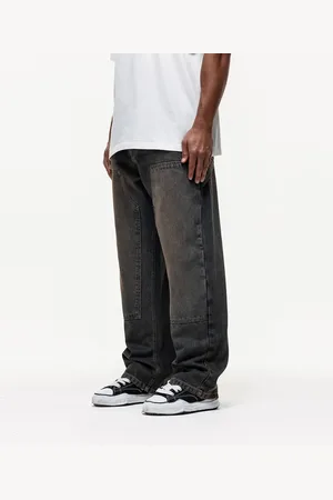Good For Nothing Traipse - Indigoblå tømrerjeans med rustrød finish