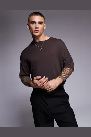 ASOS Og afslappet T-shirt i strik - Del af sæt