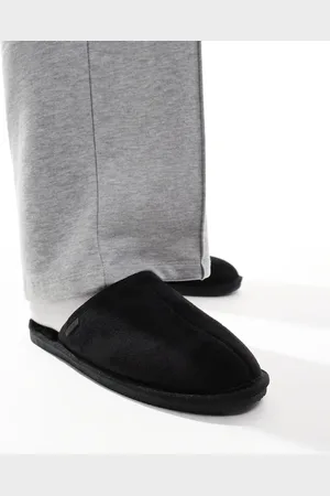 River Island Sorte hjemmesko med for i imiteret pels