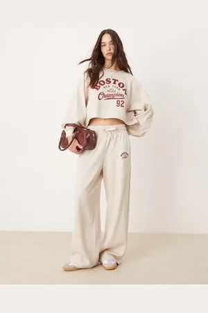 Miss Selfridge Boston - Beigemelerede joggingbukser - Del af sæt-Blond