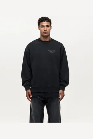 Good For Nothing Forvasket sort sweatshirt med delvise sømme - Del af sæt