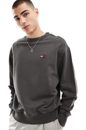 Tommy Hilfiger Forvasket sweatshirt med mærke