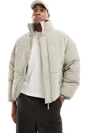Pull&Bear Grå dynejakke