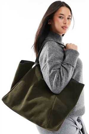 ASOS Tote-taske med skrå sider og læderstrop