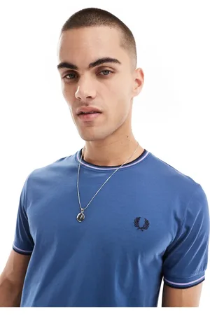 Fred Perry T-shirt med dobbeltstribet kant i