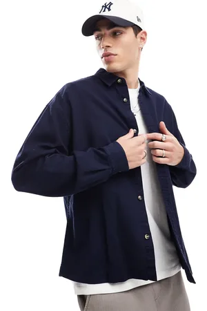 ASOS Oversized skjorte med vaffeltekstur i firkantet pasform