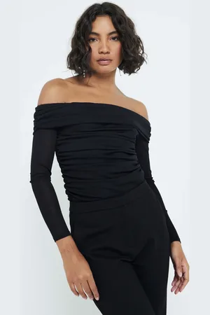 River Island Bardot-top med rynker