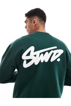 Pull&Bear STWD - Flaskegrøn sweatshirt