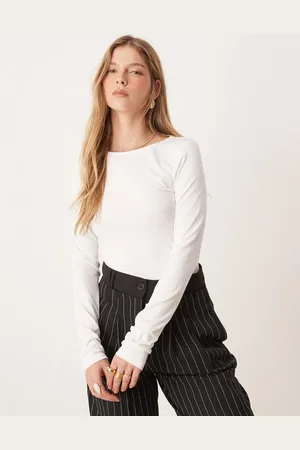 Gina Tricot Med lange ærmer og rund hals i blød jersey