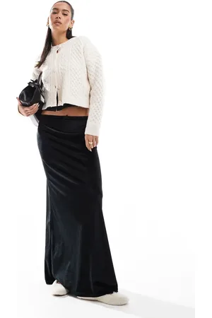 Miss Selfridge Slip-maxinederdel i velour