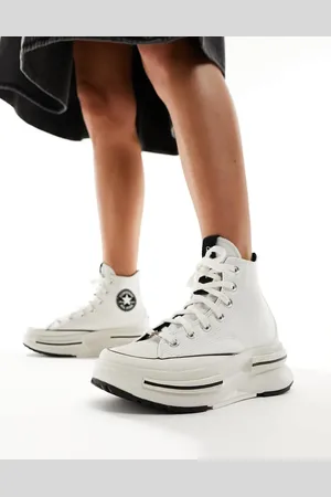 Converse Run Star Legacy - Hvide sneakers med sorte detaljer