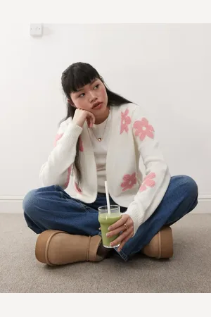Miss Selfridge Cardigan med lyserødt blomstermønster