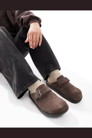 Pull&Bear Brune slide on-mules