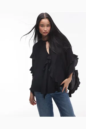 Topshop Ultra Femme - top med flæser