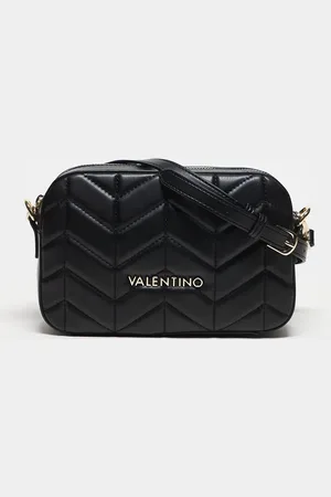 VALENTINO Valentino - Petal - Sort crossbody-kamerataske med vatteringer