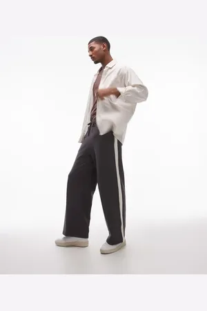 Topman Joggingbukser med posede ben og kontrastfarvet sidestribe
