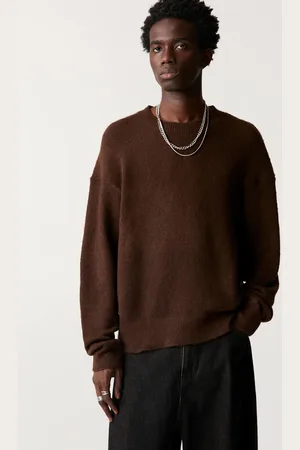 Pull&Bear Chokoladebrun trøje i vamset strik
