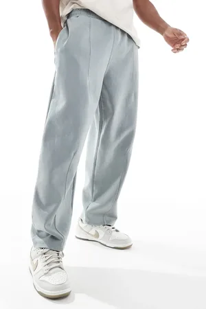 Pull&Bear Grå og forvaskede joggingbukser med vide ben