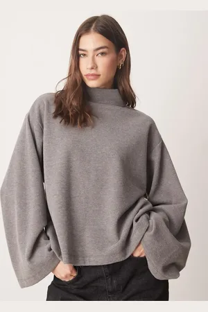 ASOS Blød top med brede ærmer og rullekrave