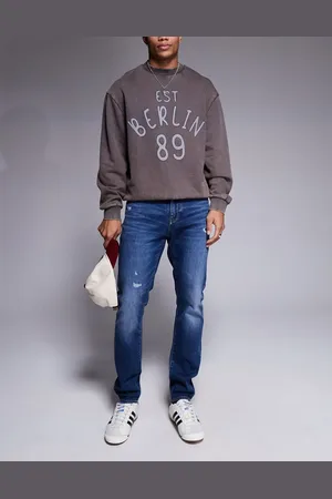 Armani Exchange Blå skinny-jeans