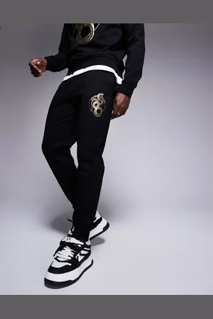 Armani Exchange Lunar Capsule - Sorte joggingbukser med slangeprint