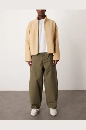 ASOS Kakigrønne baggy bukser med ballonben