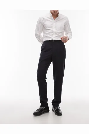 MANGO Bukser i uldblanding i slim fit