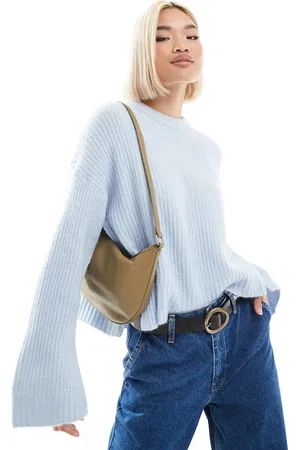 JJXX Lyseblå strikket oversized trøje