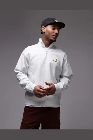 Carhartt American Script - sweatshirt med halv lynlås