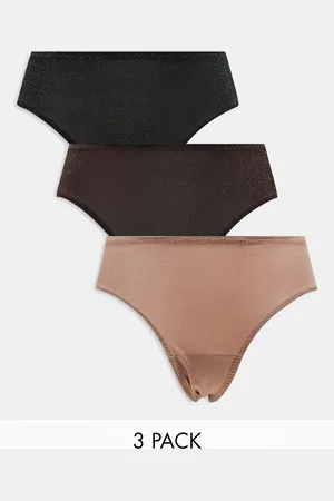 Lindex Pakke med 3 par brasilianske briefs med glimmer