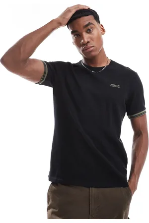 Barbour Spencer - T-shirt med tekstur og kontrasterende kanter