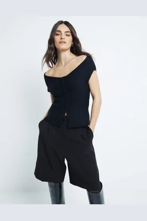 River Island Strikket offshoulder-top