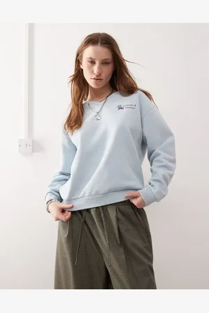 Reclaimed Sweatshirt med V-hals i neat fit