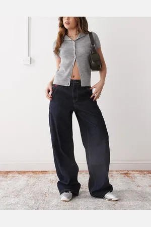 Miss Sixty Denimjeans med vide ben i mørkeblå vask
