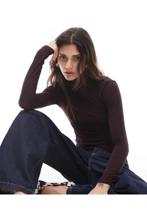 MANGO Second Skin - langærmet t-shirt-Rød