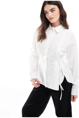 ASOS Longline-skjorte med bindebånd i siderne