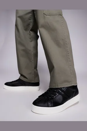 Armani Exchange Sorte sneakers med logo
