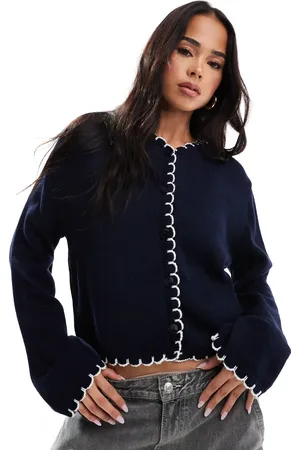 Miss Selfridge Cardigan med tæppesyning
