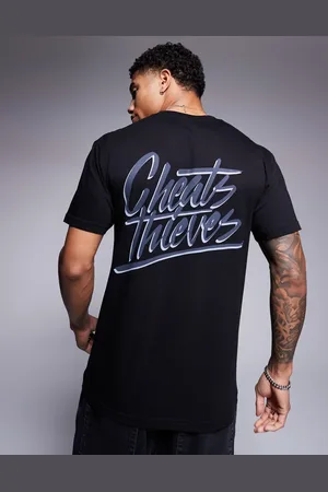 Cheats & Thieves T-shirt i 200 gsm kraftigt materiale med skriftlogo-print på ryggen