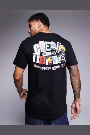 Cheats & Thieves T-shirt i 200 gsm kraftigt materiale med "Ransom"-logoprint på ryggen