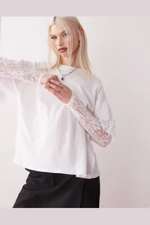 Reclaimed T-shirt med blondelag